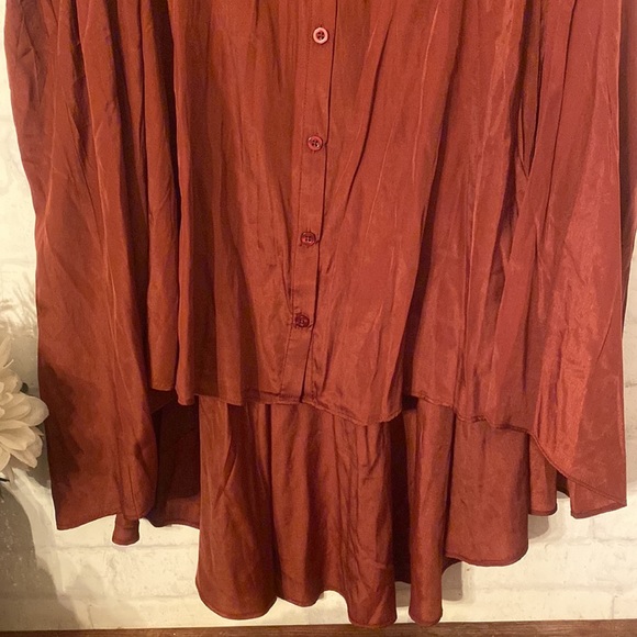 TORRID Babydoll POPLIN BUTTON-FRONT SHIRT Size 5X - Picture 7 of 8